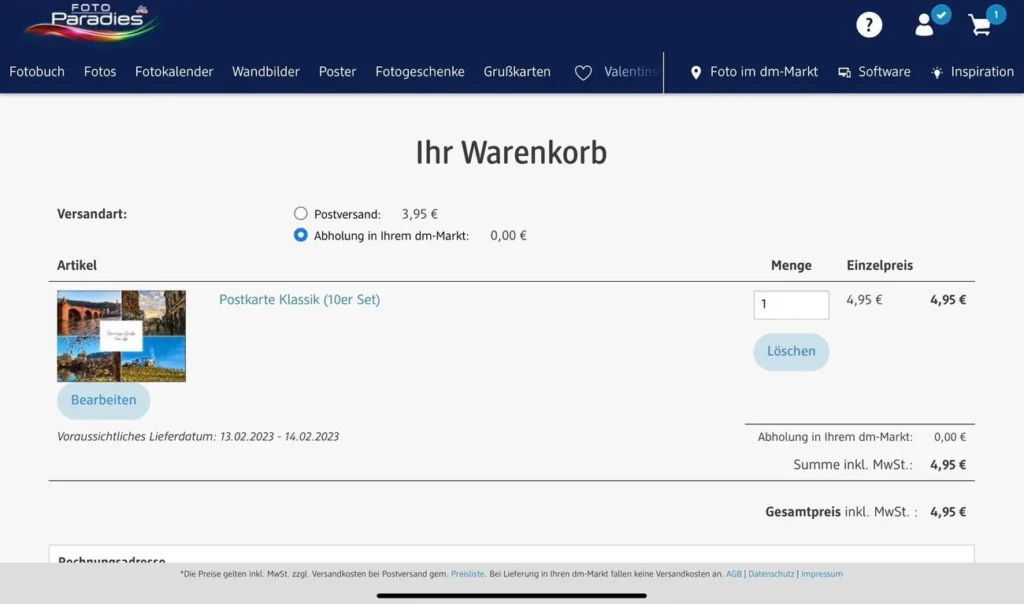 德國dm明信片製作服務頁面