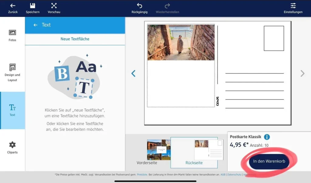 德國dm明信片製作服務頁面