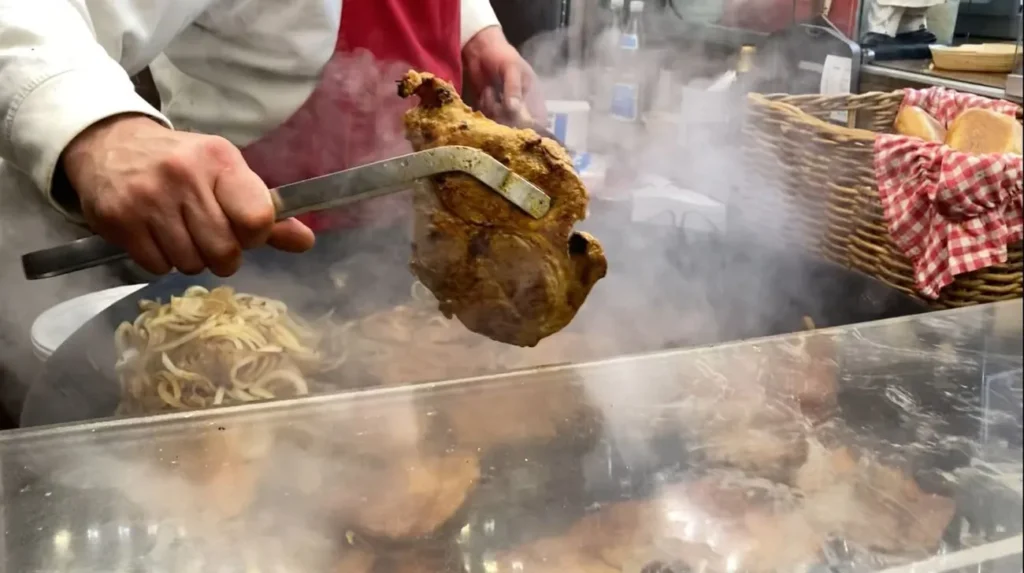 德國海德堡聖誕市集厚切豬排堡