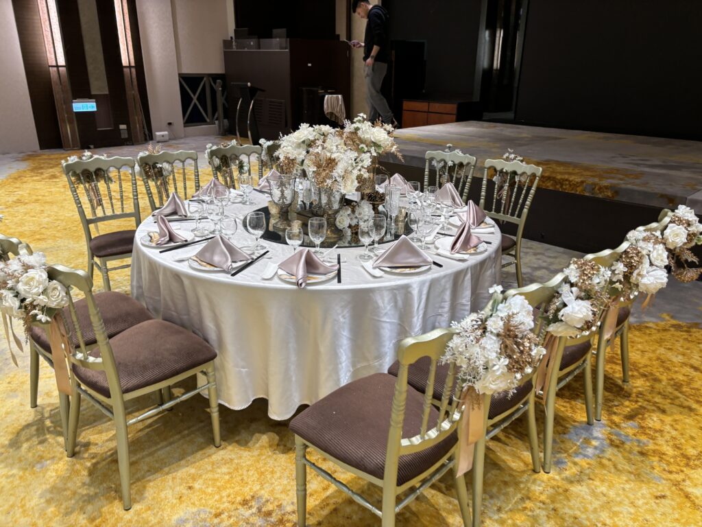三重彭園國際宴會廳A廳主桌實拍照