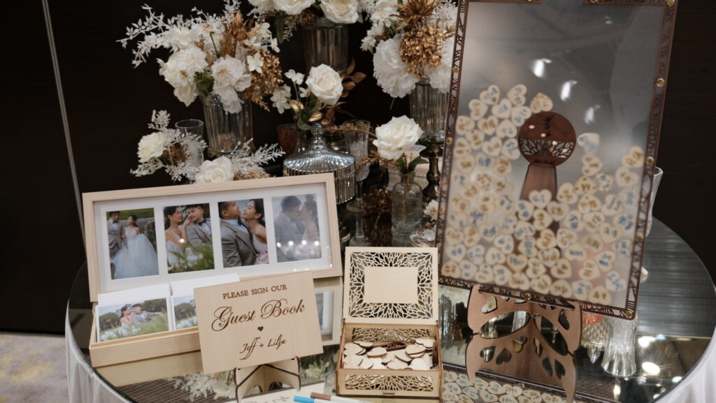 客製木片簽到板婚禮賓客簽名相框