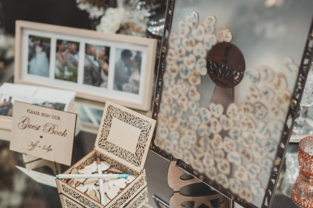 客製木片簽到板婚禮賓客簽名相框