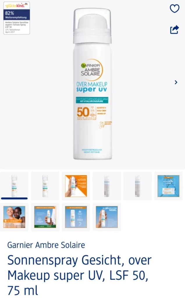 卡尼爾Garnier身體防曬噴霧